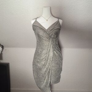 Silver Homecoming Dress